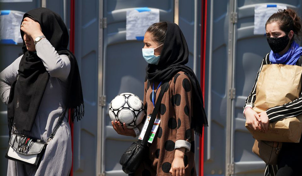 Afghanistan female youth soccer player